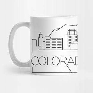 Colorado Springs Minimal Skyline Mug